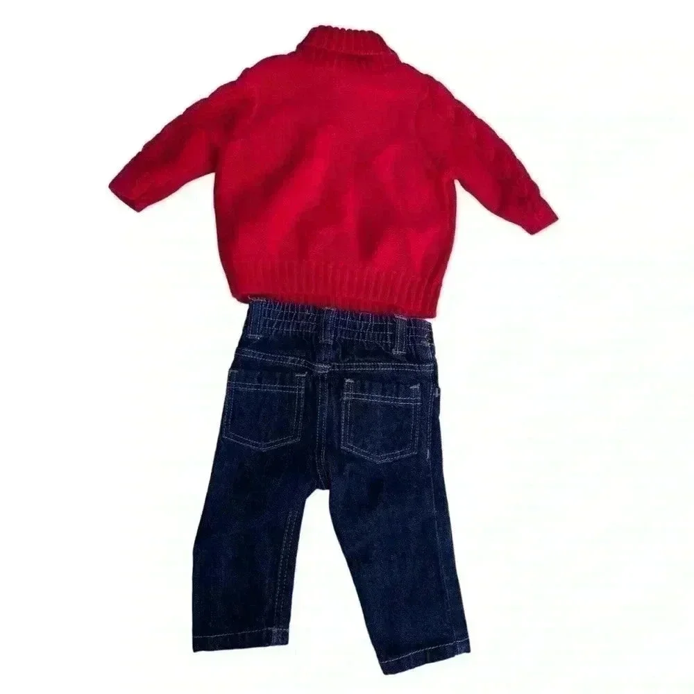 Boys Old Navy Sweater Jean Set•Size 0-3 Months•Preowned Great Condition•